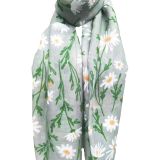 Daisy Scarf Green 