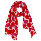 Poppies Scarf Red 