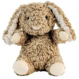 Curly Rabbit Soft Toy Beige 18cm 