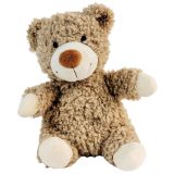 Curly Bear Soft Toy Brown 18cm 