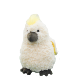 Curly Cockatoo Soft Toy White 18cm 