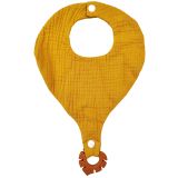 Bubsy Cotton Bib with Teether Mustard 20