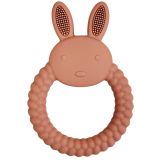 Bunny Teether Ring Pink 11cm 