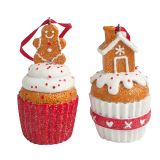 Gingerbread Cupcakes Hanging Decoration 