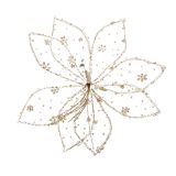 Elegant Glitter Flower Clip Decoration C