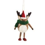 Sale Felt Reindeer Hanging Decoration Br