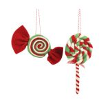 Christmas Candy Hanging Decoration Red &