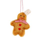 Cute Gingerbread Hanging Decoration Brow