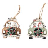 Reindeer & Santa in VW Hanging Decoratio