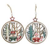 Nutcracker Scene Hanging Decorations Red