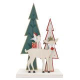 Reindeer with Bird Standing Decoration N