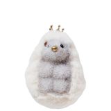 Fluffy Hedgehog with Crown Hanging Decor