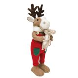 Reindeer Holding Mouse Standing Decorati