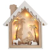 Nativity Scene with Lights Decoration Na
