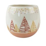 Sale Christmas Tree Horizon Planter Pink