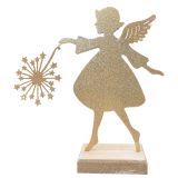 Sale Metal Girl Holding Flower Standing 