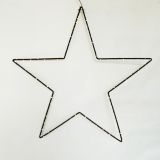 Star LED Hanging Black 80cm