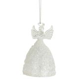 Elegant Glass Angel Hanging Decoration W