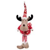 Reindeer Sitting Decoration Red 48cm 