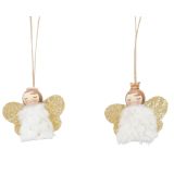 Fluffy Angel Hanging Decorations White &