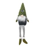 Tomte with Hat Sitting Decoration Green 