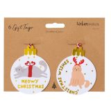 Perfect Pets Christmas Cats Bauble Gift 