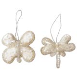 Sale Pretty Beaded Butterfly & Dragonfly