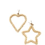 Beaded Heart & Star Hanging Decoration N