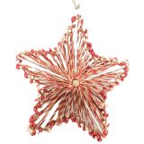 String & Beaded Star Hanging Decoration 