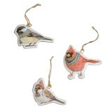 Cosy Birds Metal Hanging Decoration Natu