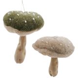 Fabric Toadstools Hanging Deco