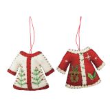 Christmas Coats Fabric Hanging Decoratio