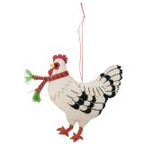 Christmas Chicken Fabric Hanging Decorat