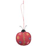 Lady Bird Fabric Hanging Decoration Red 