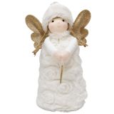 Rosie Girl Standing Decoration White & G