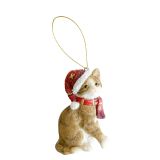 Christmas Cat Hanging Decoration Red & B