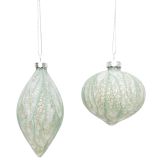 Sea Foam Teardrop & Onion Green 8cm (2 A