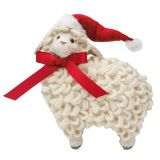 Sheep Standing decoration Red & Cream 21