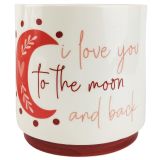 I Love You To The Moon  Back Planter Pi