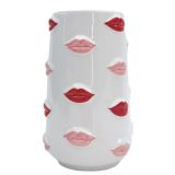 Lip Vase Red & Pink 16cm 