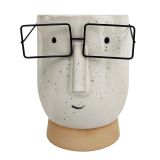 Sale Blake with Glasses Tall Planter Whi