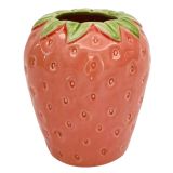 Strawberry Vase Pink 13cm 