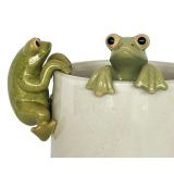Frog Pot Hanger Green 8cm (2 Asst)