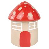 Toadstool House Planter Red 16cm 