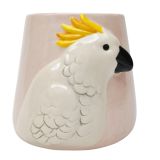 Cockatoo Planter White 14cm 