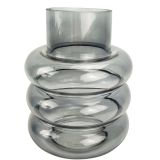 Sale Tommy Ring Glass Vase Steel Med 22c