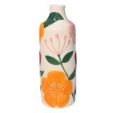 Dahlia Floral Bottle Vase Colourful 20cm