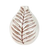 Sale Blair Leaf Vase White Sm 16cm 