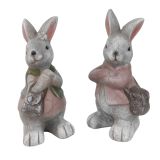 Sale Cute Bunny Ornament Grey Pink Lg 26