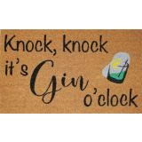 Sale Gin OClock Doormat Black 45x75cm 